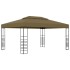 Cenador gris taupe 3x4 m 180