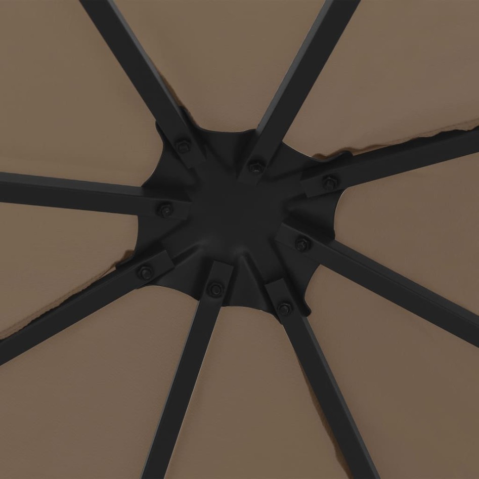 Cenador gris taupe 3x3