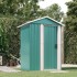 Cobertizo de jardín acero galvanizado verde 126x97,5x177