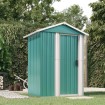 Cobertizo de jardín acero galvanizado verde 126x97,5x177 cm