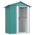 Cobertizo de jardín acero galvanizado verde 126x97,5x177
