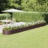 Jardinera arriate acero recubrimiento polvo marrón 620x80x36