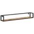 Estantes de pared 2 unidades 120 cm madera de mango
