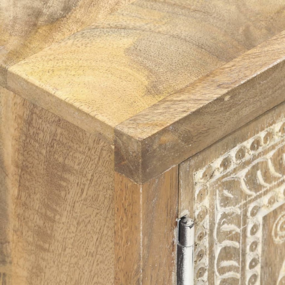 Mesa de centro de madera maciza de mango 90x50x35