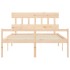 Cama para personas mayores con cabecero madera maciza