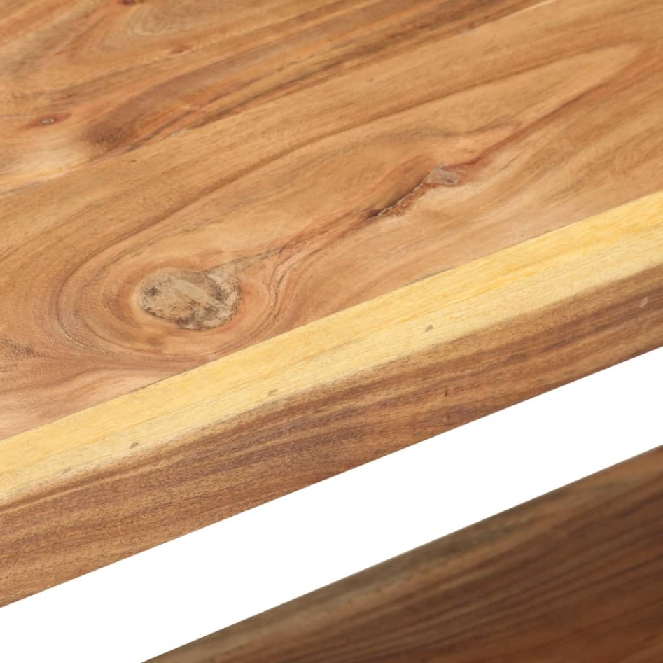 Mueble para TV de madera maciza de acacia 90x30x40