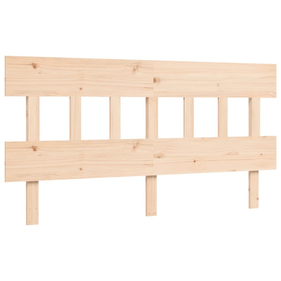 Cama para personas mayores con cabecero madera maciza