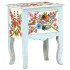Mesita de noche pintada a mano madera maciza mango 40x30x50
