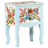 Mesita de noche pintada a mano madera maciza mango 40x30x50
