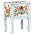 Mesita de noche pintada a mano madera maciza mango 40x30x50