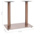 Pata de mesa de bistró acero inoxidable latón 70x40x72
