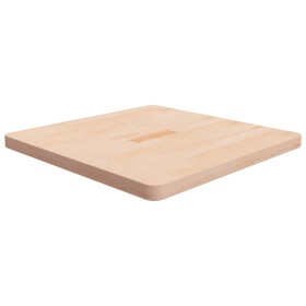 Tablero de mesa cuadrada madera de roble sin tratar 70x70x4