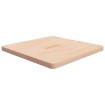 Tablero de mesa cuadrada madera de roble sin tratar 70x70x4 cm