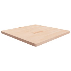 Tablero de mesa cuadrada madera de roble sin tratar 90x90x4