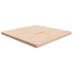 Tablero de mesa cuadrada madera de roble sin tratar 90x90x4 cm