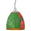 Lámpara colgante industrial redonda multicolor E27 25 W 42 cm