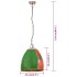 Lámpara colgante industrial redonda multicolor E27 25 W 42
