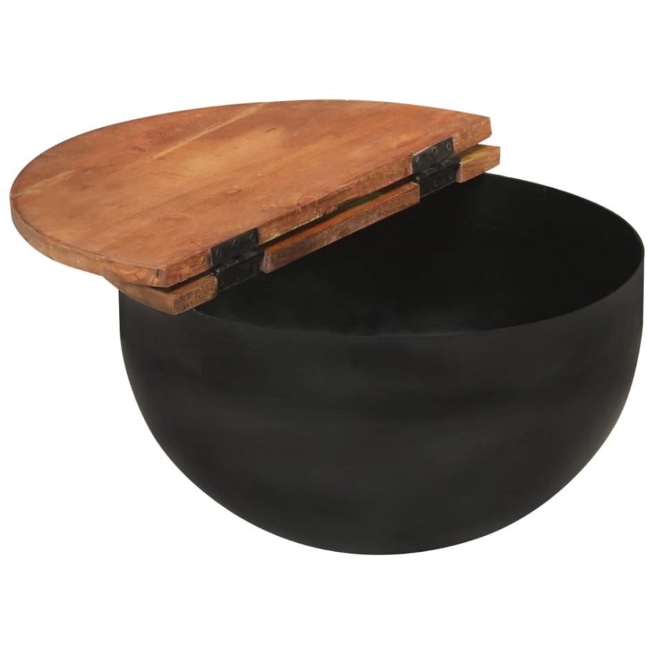 Juego de mesas de centro 2 piezas madera maciza