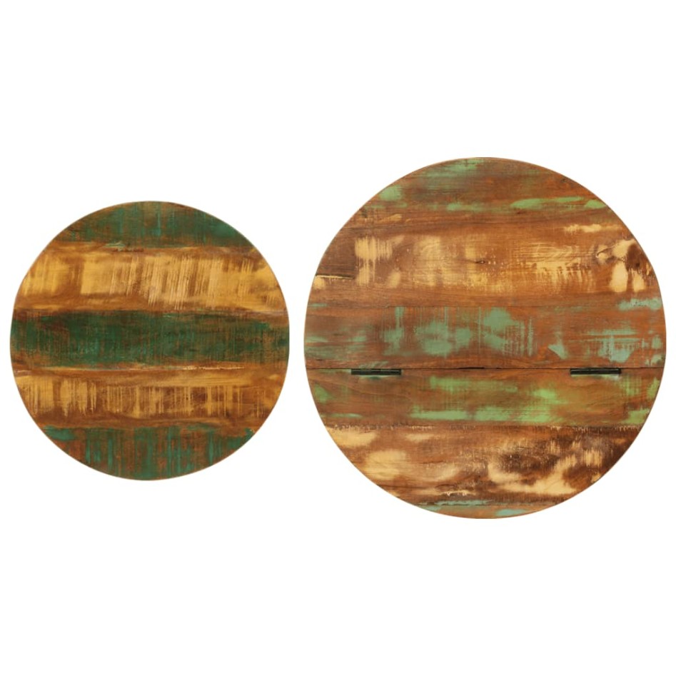 Juego de mesas de centro 2 piezas madera maciza