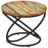Mesa de centro madera maciza reciclada y acero Ø50x40
