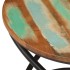 Mesa de centro madera maciza reciclada y acero Ø50x40