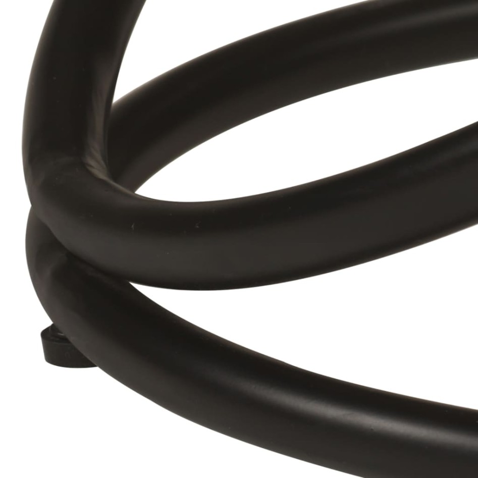 Mesa de centro madera maciza reciclada y acero Ø50x40