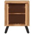 Aparador con 2 puertas de madera maciza de acacia 55x36x72
