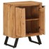 Aparador con 2 puertas de madera maciza de acacia 55x36x72