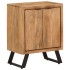 Aparador con 2 puertas de madera maciza de acacia 55x36x72