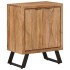 Aparador con 2 puertas de madera maciza de acacia 55x36x72