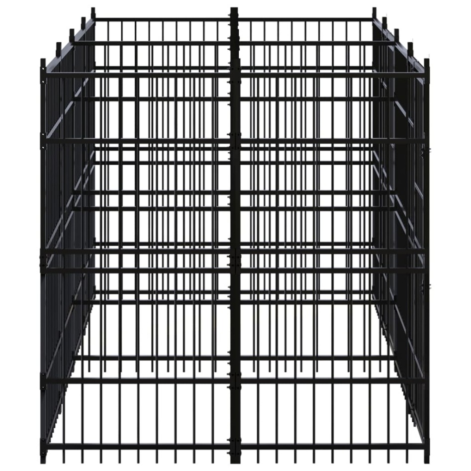 Perrera de exterior de acero 7,37