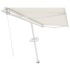 Toldo de pie retráctil manual crema 450x300