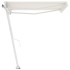 Toldo de pie manual retráctil crema 350x250