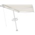 Toldo de pie manual retráctil crema 350x250