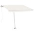 Toldo de pie manual retráctil crema 350x250