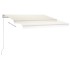 Toldo de pie manual retráctil crema 350x250