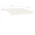 Toldo de pie manual retráctil crema 350x250