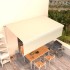 Toldo retráctil manual con persiana antracita 5x3