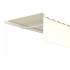 Toldo retráctil manual con persiana antracita 5x3
