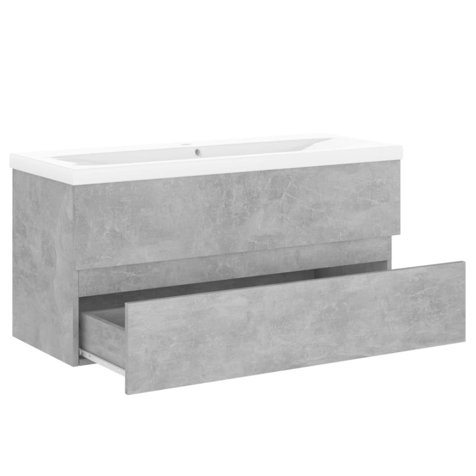 Mueble con lavabo madera de ingeniería gris