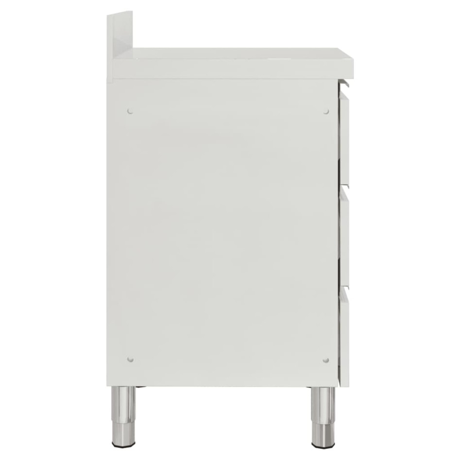 Armarios de cocina comercial 3 cajones acero inoxidable 2