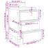 Armarios de cocina comercial 3 cajones acero inoxidable 2