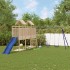 Parque infantil de exterior madera maciza de