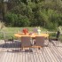 Set de comedor de jardín de 7 piezas ratán sintético