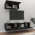 Set de muebles para TV 3 piezas madera contrachapada
