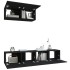 Set de muebles para TV 3 piezas madera contrachapada