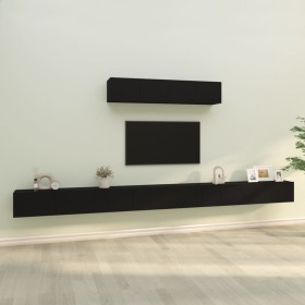 Set de muebles para TV 6 piezas madera contrachapada