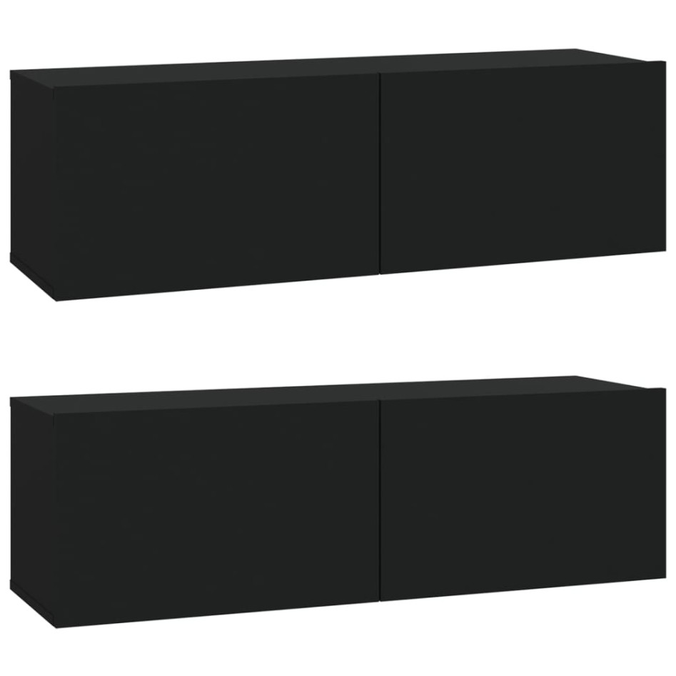 Set de muebles para TV 6 piezas madera contrachapada