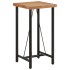 Mesa alta de hierro y madera maciza de acacia 55x55x107