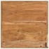 Mesa alta de hierro y madera maciza de acacia 55x55x107